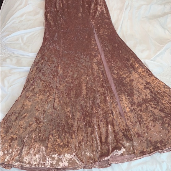 Lulus Mauve Velvet Maxi Dress - Picture 6 of 6